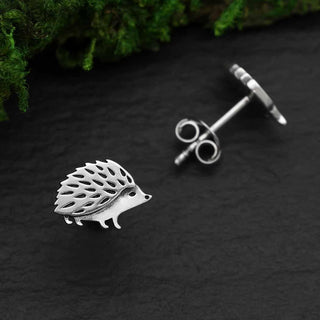 Nina Designs Sterling Silver Hedgehog Post Earrings