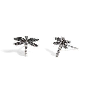 Nina Designs Sterling Silver Dragonfly Post Earrings