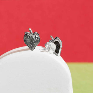 Nina Designs Sterling Silver Strawberry Post Earrings