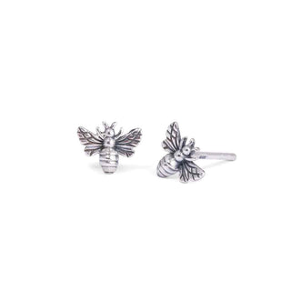 Nina Designs Sterling Silver Bee Post Earrings