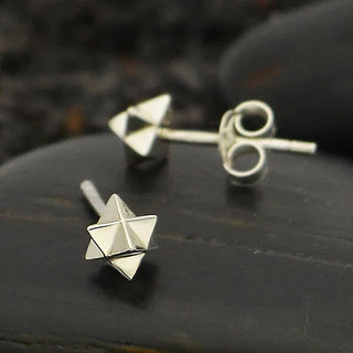 Nina Designs Sterling Silver Merkaba Post Earrings