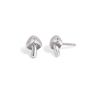 Nina Designs Sterling Silver Mini Mushroom Post Earrings