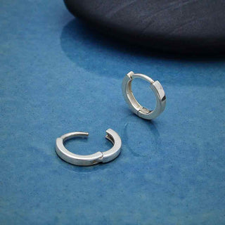 Nina Designs Sterling Silver 11mm Huggie Hoops