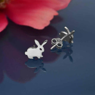 Nina Designs Sterling Silver Bunny Rabbit Post Earrings