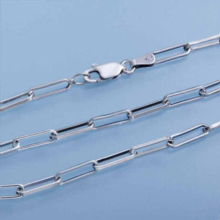 Nina Designs Sterling Silver Paperclip Chain Necklace