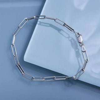 Nina Designs Sterling Silver Paperclip Link Bracelet