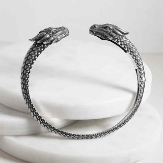 Nina Designs Sterling Silver Dragon Cuff Bracelet