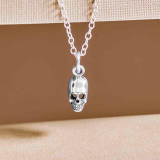 Nina Designs Sterling Silver Mini Skull Necklace