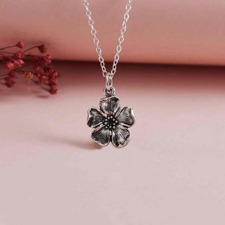 Nina Designs Sterling Silver Cherry Blossom Necklace