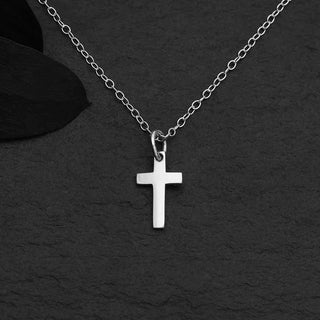 Nina Designs Sterling Silver Cross Necklace on Silver Chain