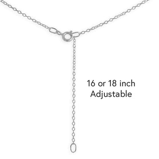 Sterling Silver Small Heart Slider Necklace - Nina Designs