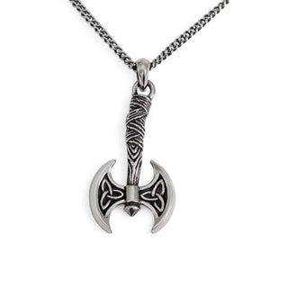 Nina Designs Sterling Silver Viking Axe Necklace on Silver Chain
