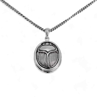 Nina Designs Scarab Beetle Locket on Silver Chain