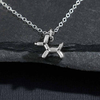 Nina Designs Sterling Silver Balloon Dog Necklace with Silver Chain