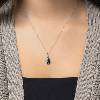 Sterling Silver Vampire Bat Necklace on Silver Chain