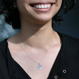 Sterling Silver Waves with Night Sky Necklace on Silver Chain