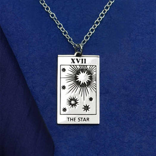 Nina Designs Sterling Silver The Star Tarot Card Necklace