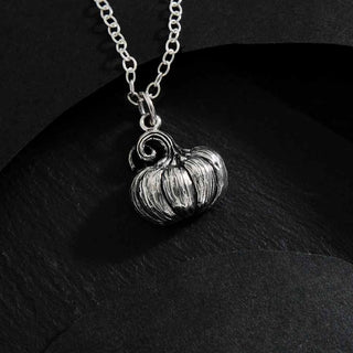 Nina Designs Sterling Silver Pumpkin Necklace on Silver Chain