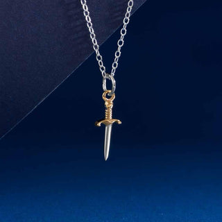 Nina Designs Mini Sword Necklace on Silver Chain