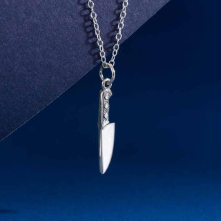 Nina Designs Sterling Silver Kitchen Knife Necklace