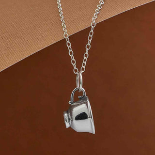 Nina Designs Sterling Silver Teacup Necklace