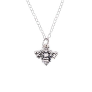 Nina Designs Sterling Silver Bee Necklace on Silver Chain
