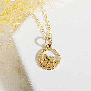 Nina Designs Bronze Snow Capped Mountain Necklace