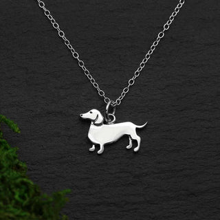 Nina Designs Sterling Silver Dachshund Necklace