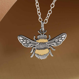 Nina Designs Mixed Metal Bumblebee Necklace