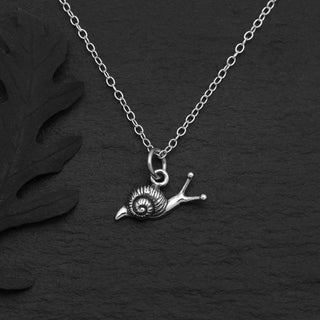 Nina Designs Sterling Silver Snail Necklace on Silver Chain