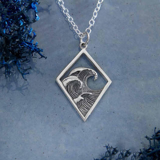 Nina Designs Sterling Silver Wave Necklace
