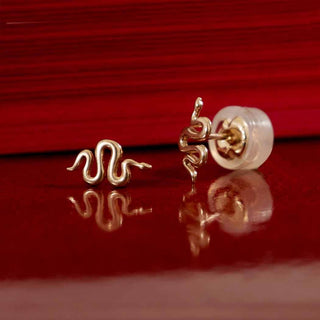 Nina Designs 14k Gold Snake Post Earrings