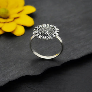 Nina Designs Sterling Silver Sunflower Ring