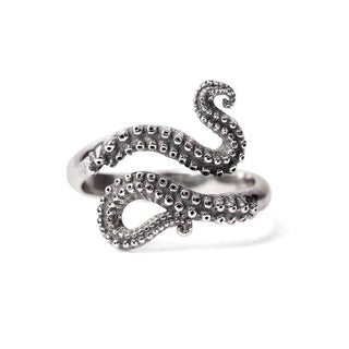 Nina Designs Sterling Silver Adjustable Octopus Tentacle Ring