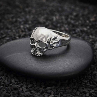 Nina Designs Sterling Silver Chunky Skull Ring