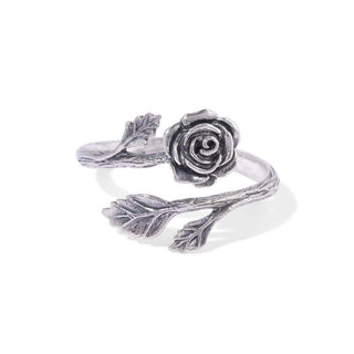 Nina Designs Sterling Silver Rose Adjustable Ring