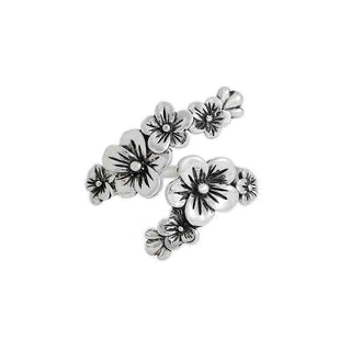 Nina Designs Sterling Silver Adjustable Cherry Blossoms Ring