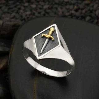 Nina Designs Chunky Sword Signet Ring
