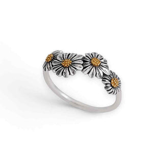 Nina Designs Mixed Metal Daisy Chain Ring
