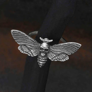 Nina Designs Sterling Silver Deaths Head Moth Ring