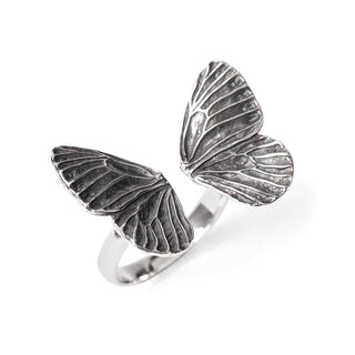 Nina Designs Sterling Silver Adjustable Butterfly Wings Ring