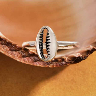 Nina Designs Sterling Silver Cowrie Shell Ring