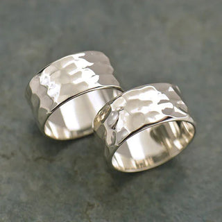 Nina Designs Sterling Silver Hammered Band