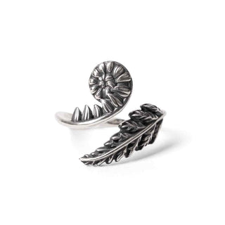 Nina Designs Sterling Silver Adjustable Fern Ring