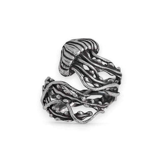 Nina Designs Sterling Silver Adjustable Jellyfish Ring