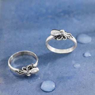 Nina Designs Sterling Silver Baby Octopus Ring