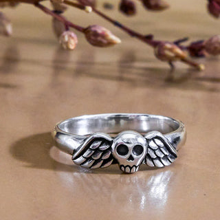 Nina Designs Winged Skull Ring