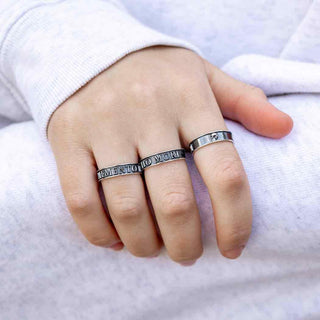 Sterling Silver Memento Mori Ring - Nina Designs