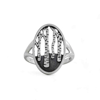 Nina Designs Sterling Silver Birch Forest Ring