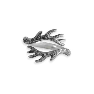 Nina Designs Sterling Silver Antler Adjustable Ring